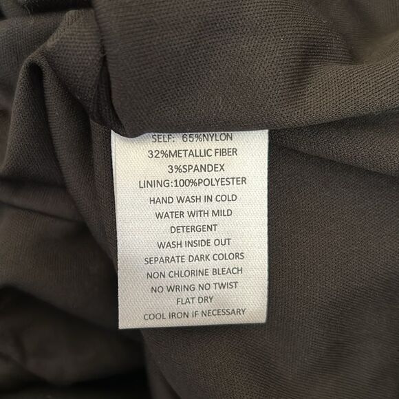 NWT Hannah Banana Girl’s Metallic Lurex Stripe Short Sleeve Ruffle  Dress size 6 - Picture 7 of 7